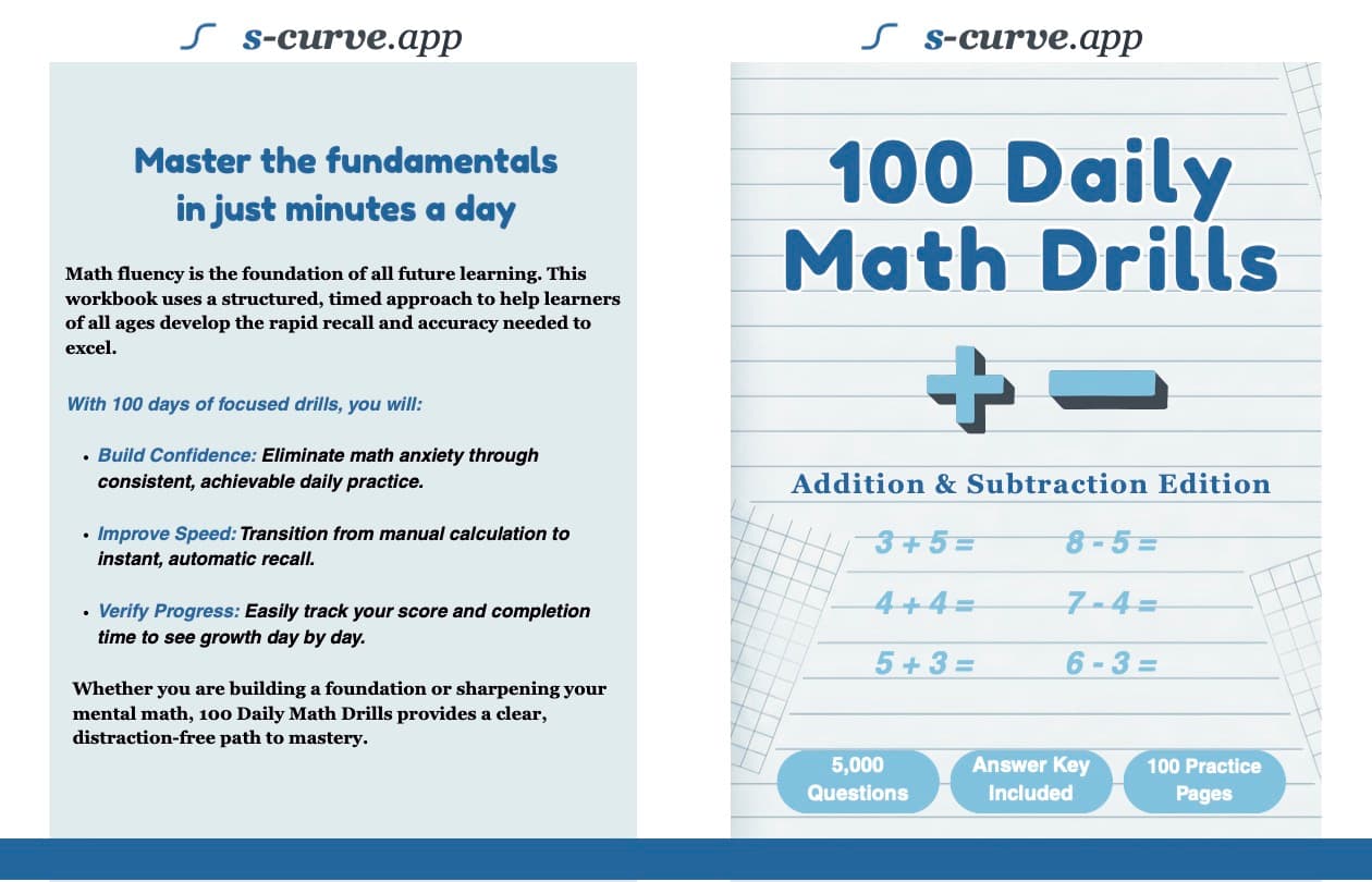 100 Daily Math Drills: Addition & Subtraction Edition